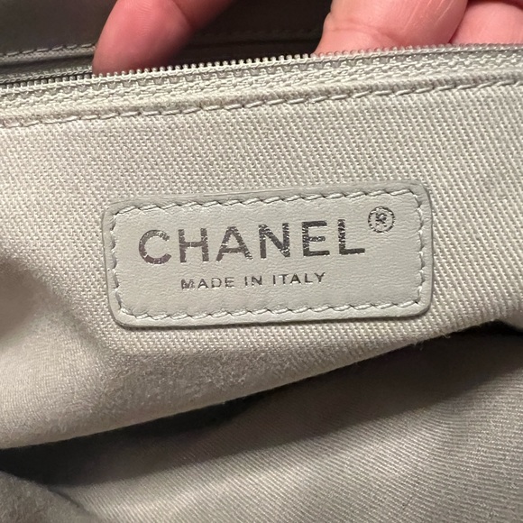 Chanel Easy Flap Cream Caviar Silver Hardware - Picture 10 of 12